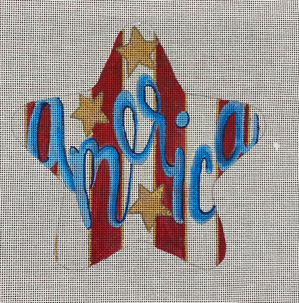 "America" with Up & Down Stripes