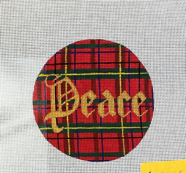 Red and Green Plaid 4" Rounds
