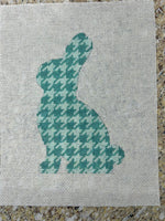 Ann's Silhouette Bunny - turquoise family