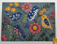 Birds on Blue
