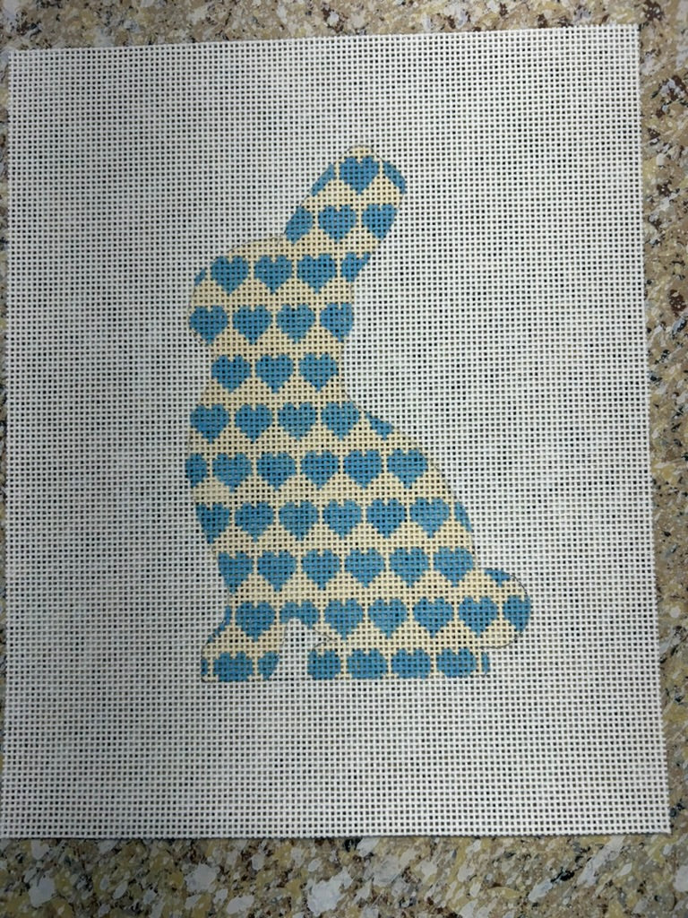 Ann Hanson Bunny - Blue and Cream