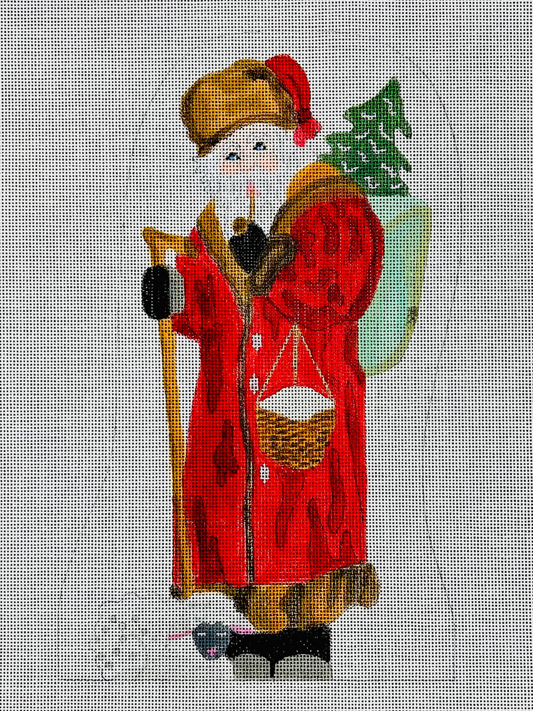 Ann Hanson 2005 Limited Edition Red Coat Santa With Pipe