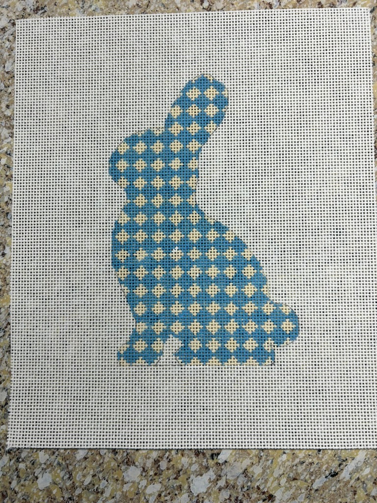 Ann Hanson Bunny - Blue and Cream