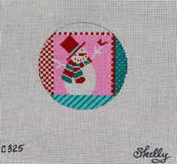 Ribboned Snowman Ornament