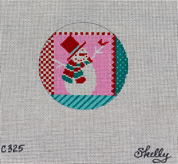 Ribboned Snowman Ornament