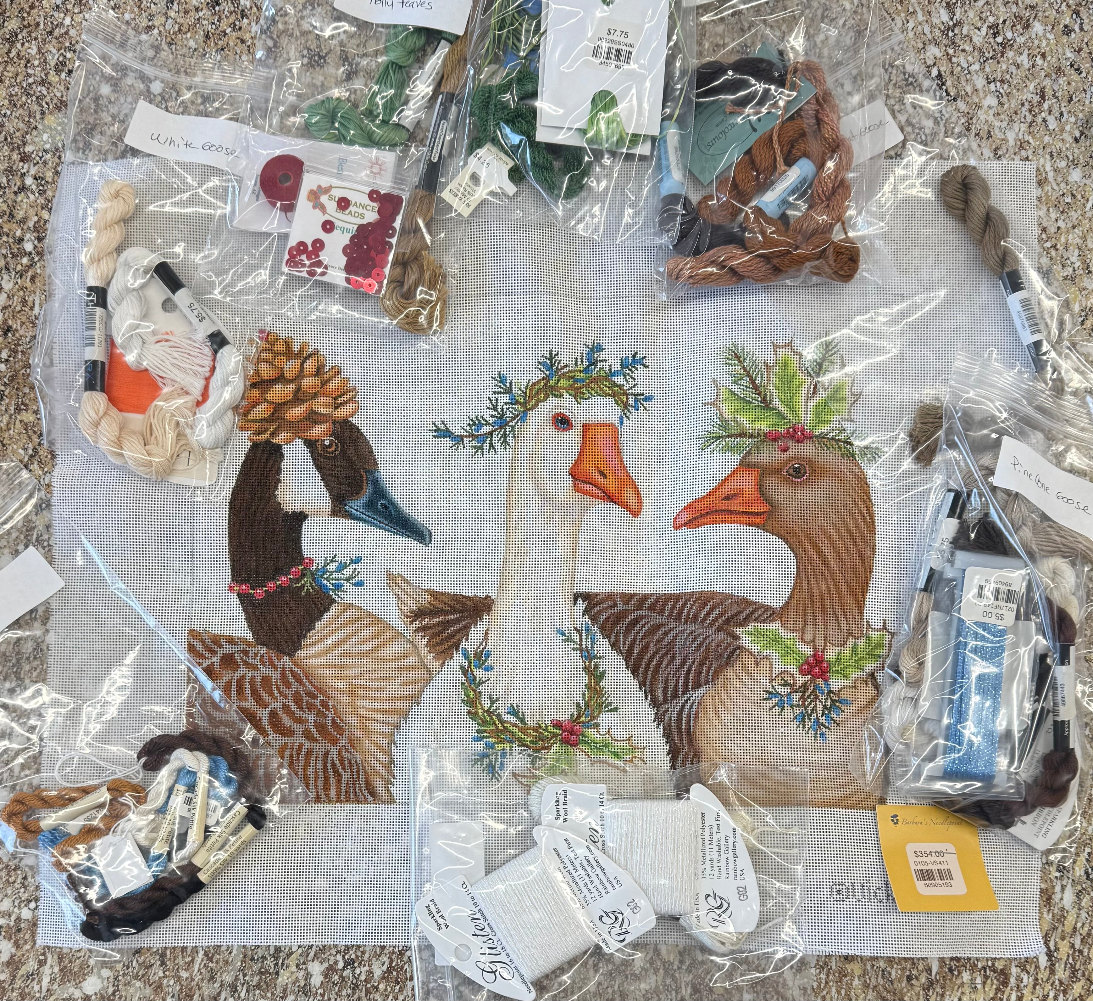 Vicki Sawyer Festive Geese Kit