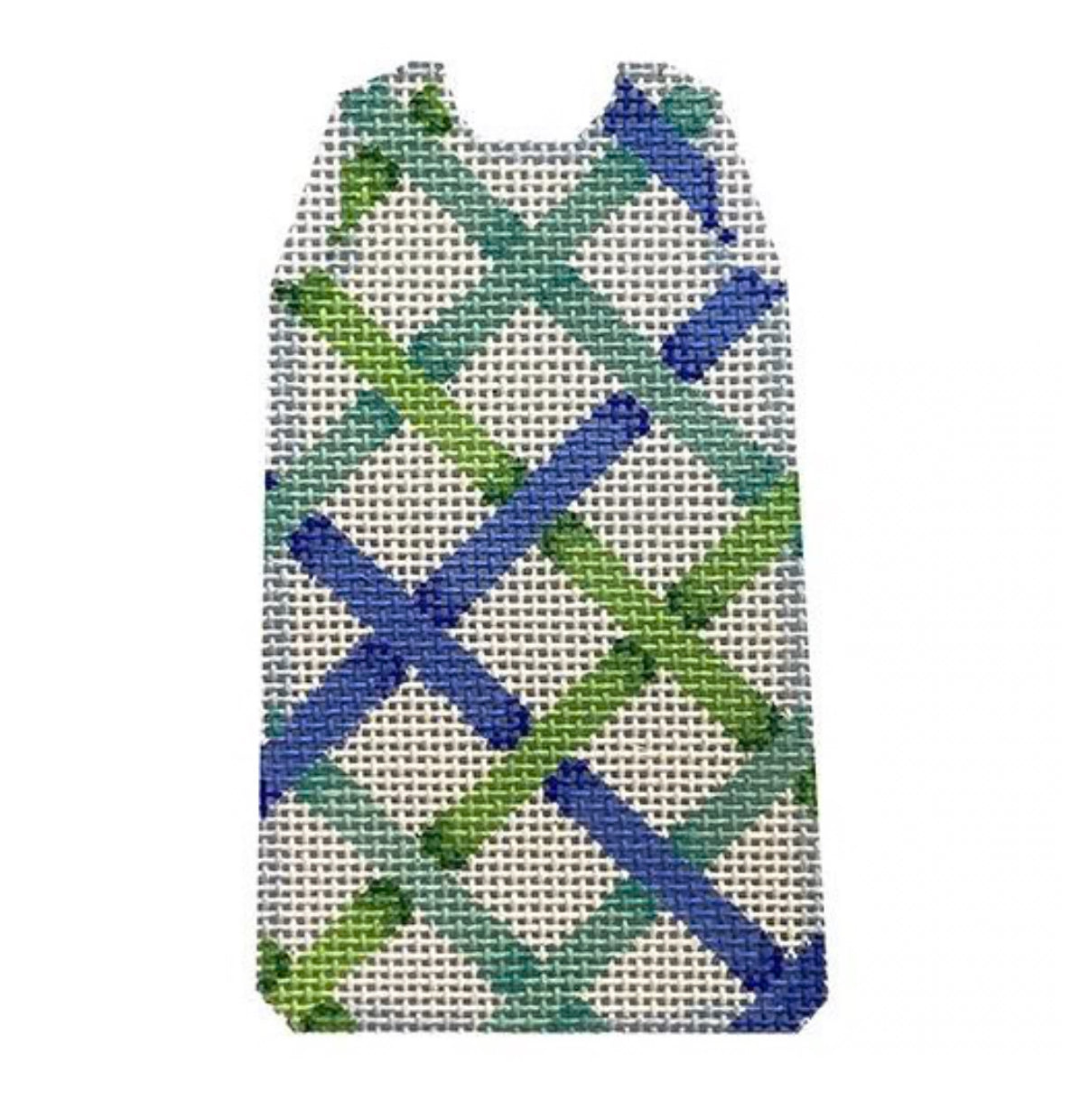 Associated Talents Woven Ribbon Blue Mini Shift – Barbara's Needlepoint