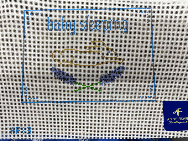 Blue Baby Sleeping Rectangle