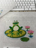 Frog on Lily Pad Tooth Fairy Pillow The Meredith Collection