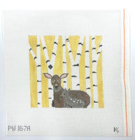 Deer in Birch Trees