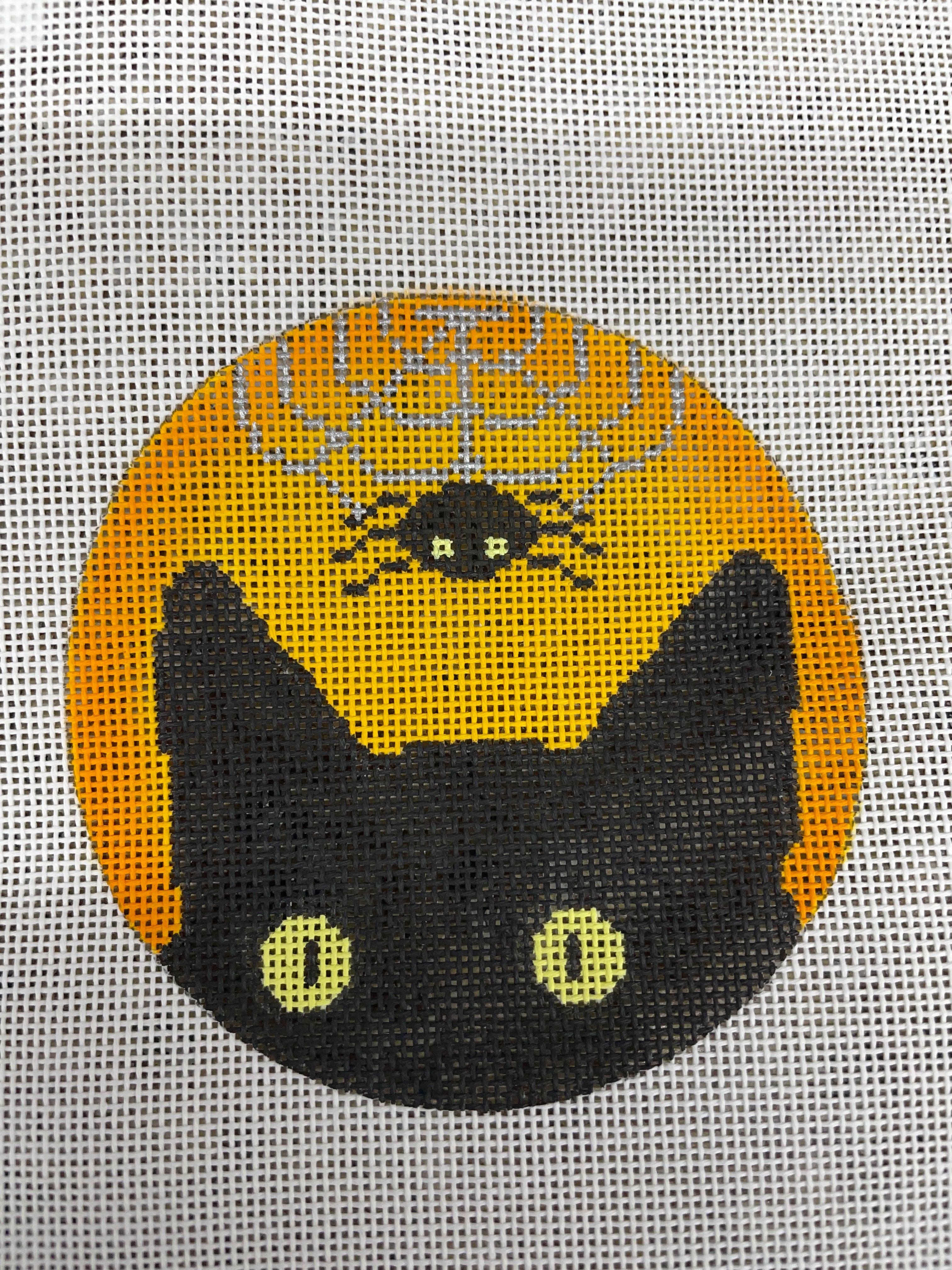 EyeCandy Spiderweb Kitty – Barbara's Needlepoint