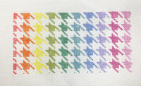 Ombre Rainbow Houndstooth