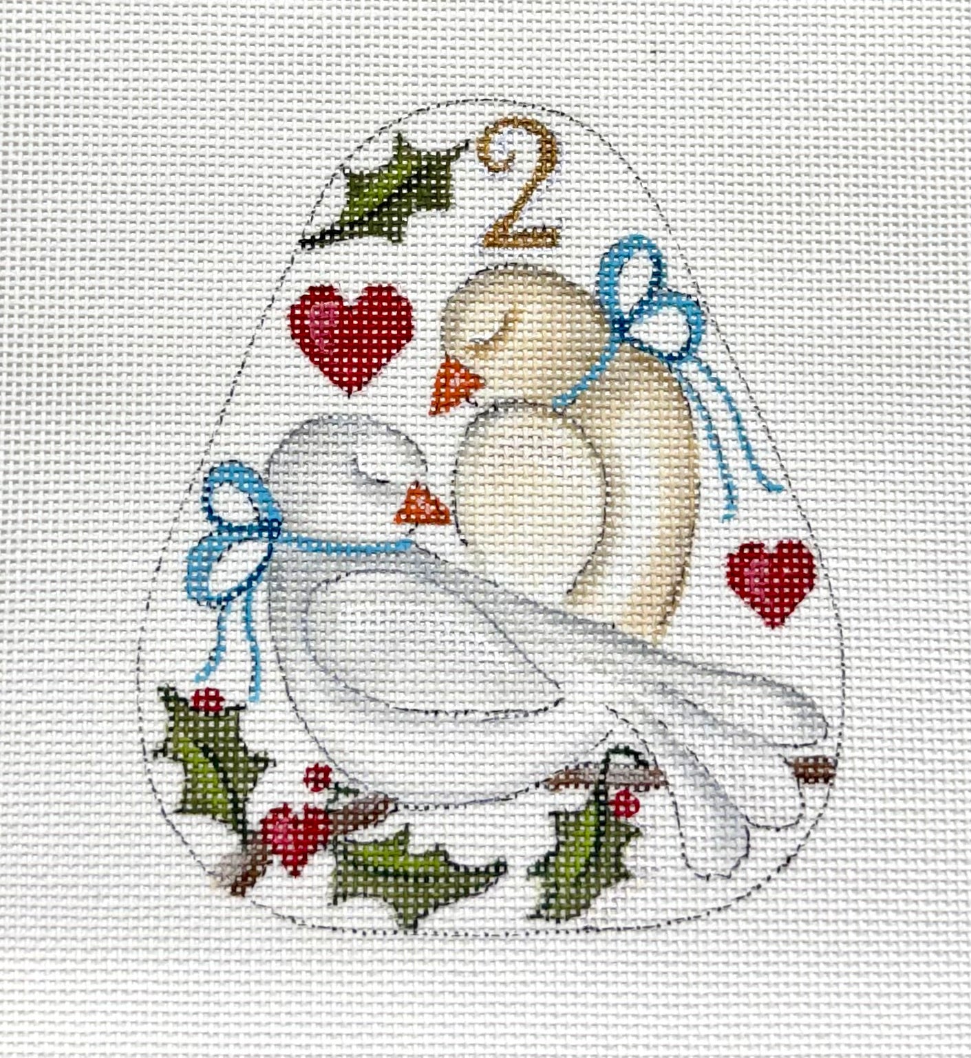 Cindy and Beth Twelve Days of Christmas Ornaments