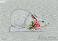 White Christmas Bunny