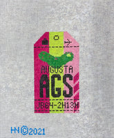 Augusta Retro Travel Tag