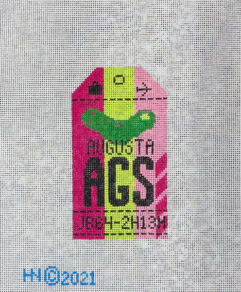 Augusta Retro Travel Tag