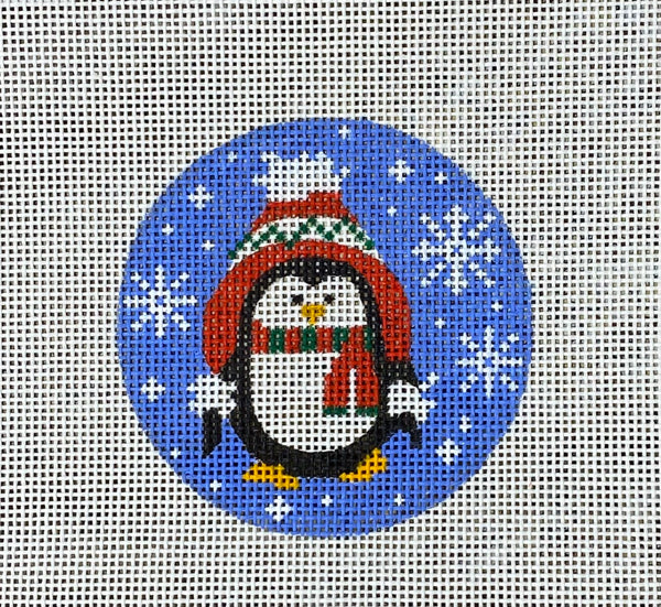 Penguin with Winter Hat Canvas