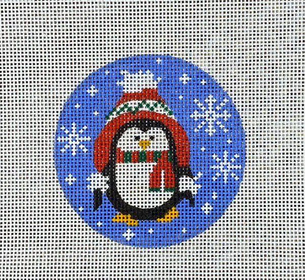 Penguin with Winter Hat Canvas