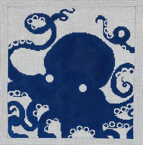 Octopus on Blue