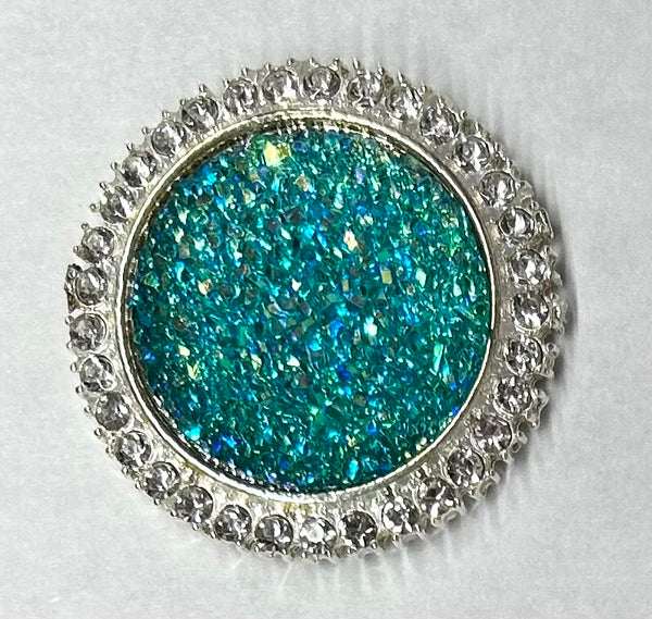 Aqua Glitter Needle Minder