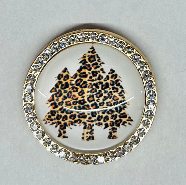 Leopard Christmas Trees Needle Minder