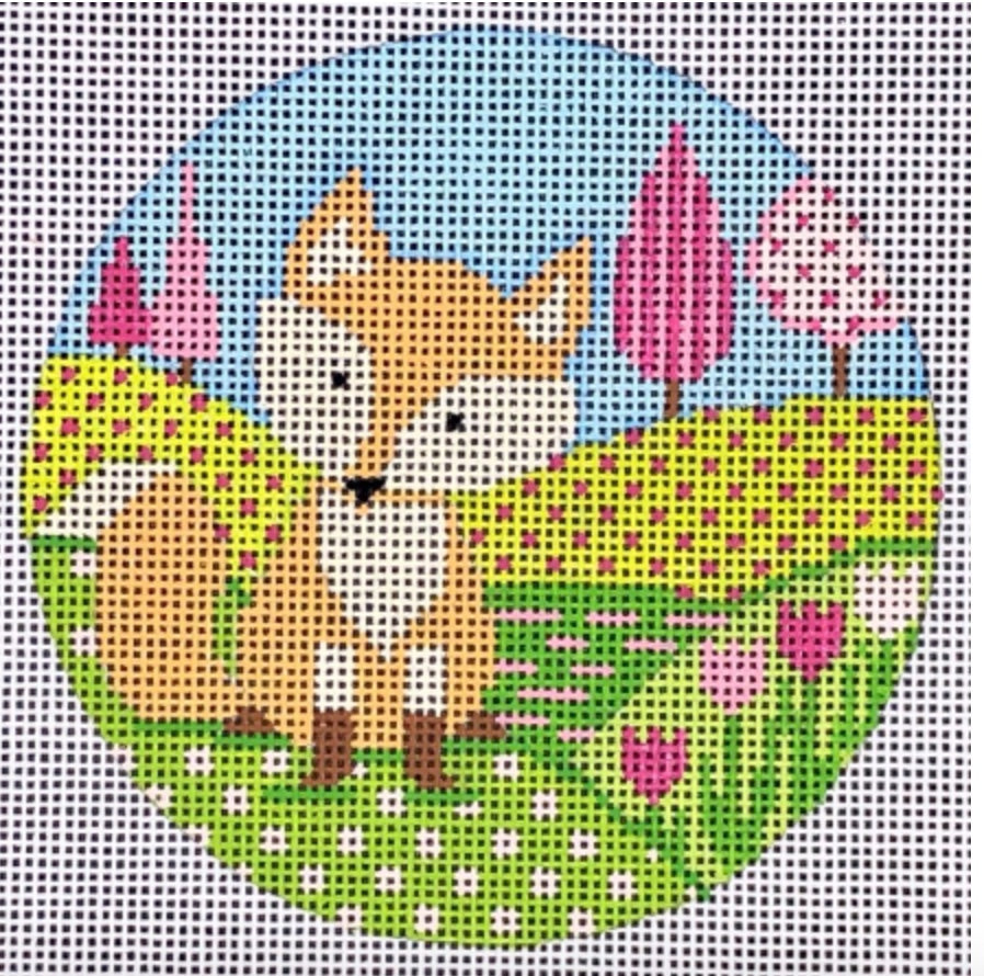 Eyecandy Spring Fox Ornament – Barbara's Needlepoint