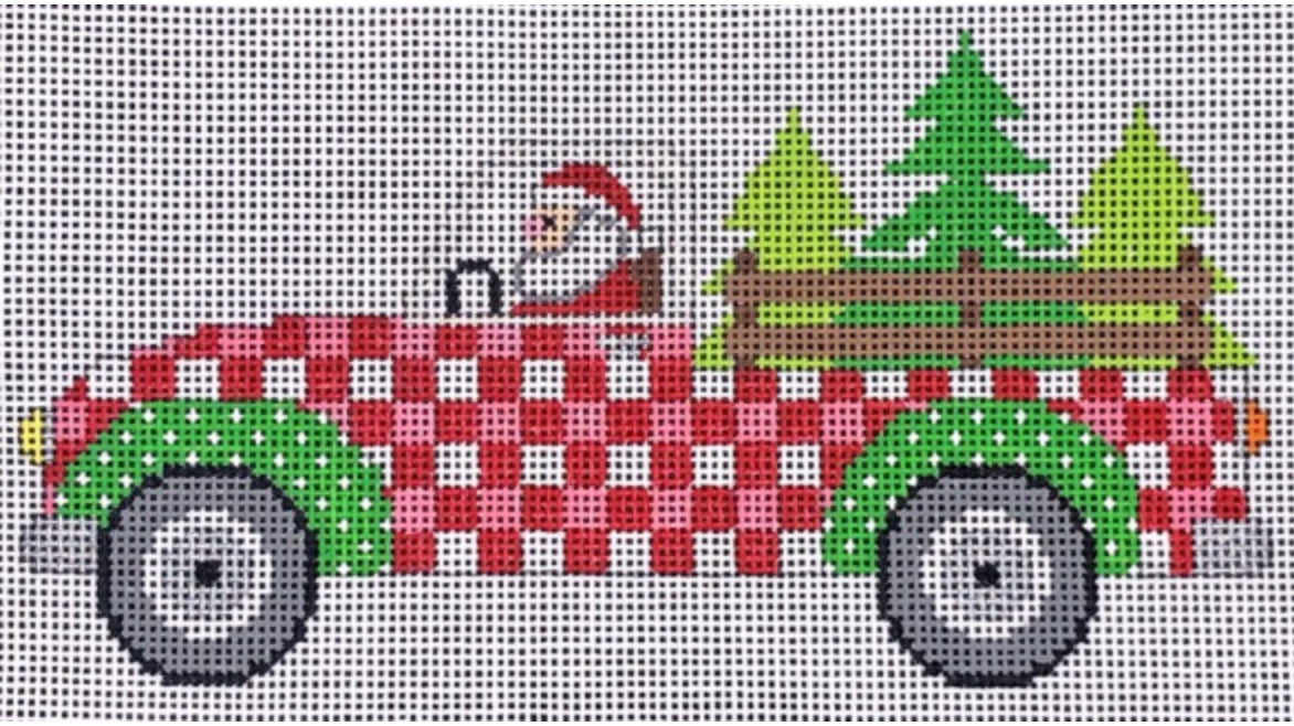 Eyecandy Santa Truck – Barbara's Needlepoint