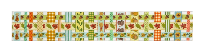 Kate Dickerson Thanksgiving/Fall Basket - Woven Ribbons*