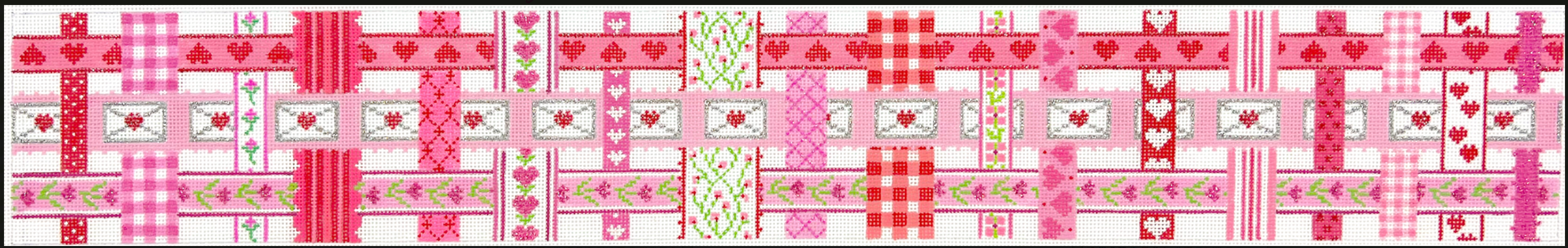 Kate Dickerson Valentine Basket - Woven Ribbons*