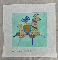 Llama and Blue Bird
