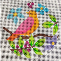 Birds & Blooms - Orange Bird 1