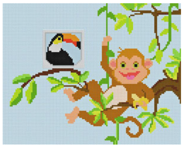 Monkey in a Tree Tooth Fairy Pillow