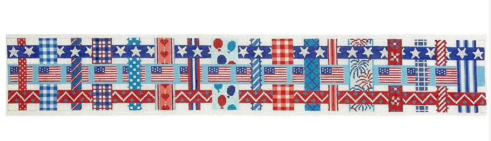 Kate Dickerson 4th of July Basket - Woven Ribbons*