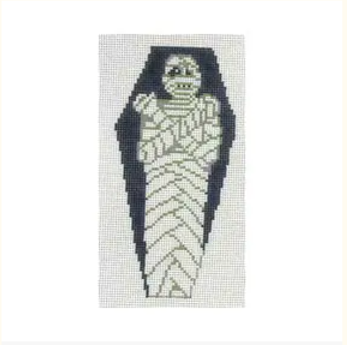 Shelly Tribbey Mummy Coffin Ornament with Coffin