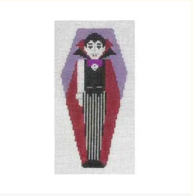 Shelly Tribbey Dracula Coffin Ornament with Coffin