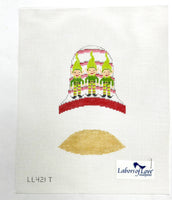 Elf decorated bell ornament