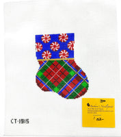 Plaid mini stocking