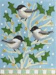Holly Birds Small Square
