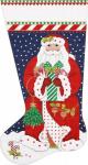 Melissa Shirley Red Coat Santa Stocking