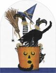 Melissa Shirley Black Cat Pumpkin Bucket