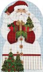 Christmas Tree Santa-Large Dome Single Sided