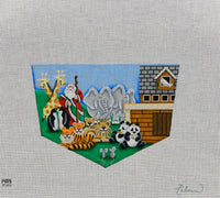 Noah's Ark Stocking Cuffs