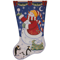 Christmas Penguins Stocking