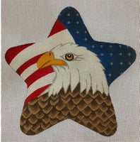 Bald Eagle and American Flag July Star