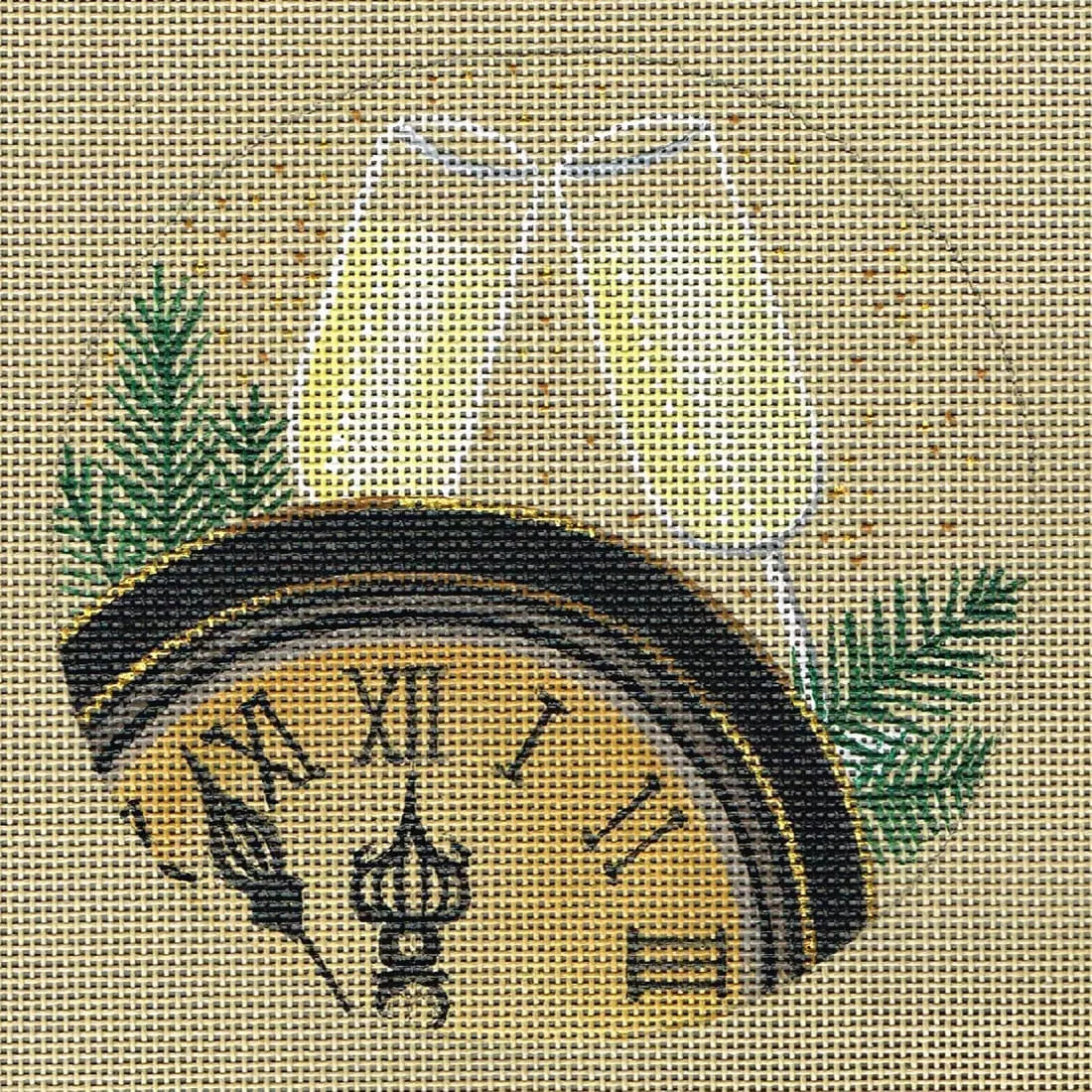 Fleur de Paris Holiday Coasters-New Years Eve