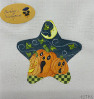 3 Jack-O-Lanterns Halloween Star