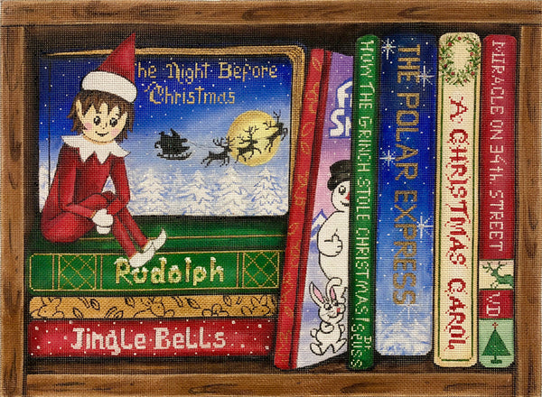 Christmas Books Bookshelf