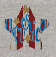 "America" with Up & Down Stripes