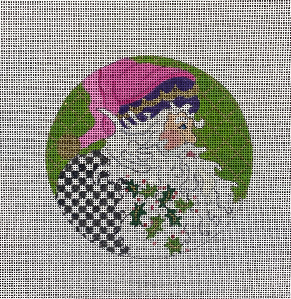 Ann Hanson Checkered Santa Series