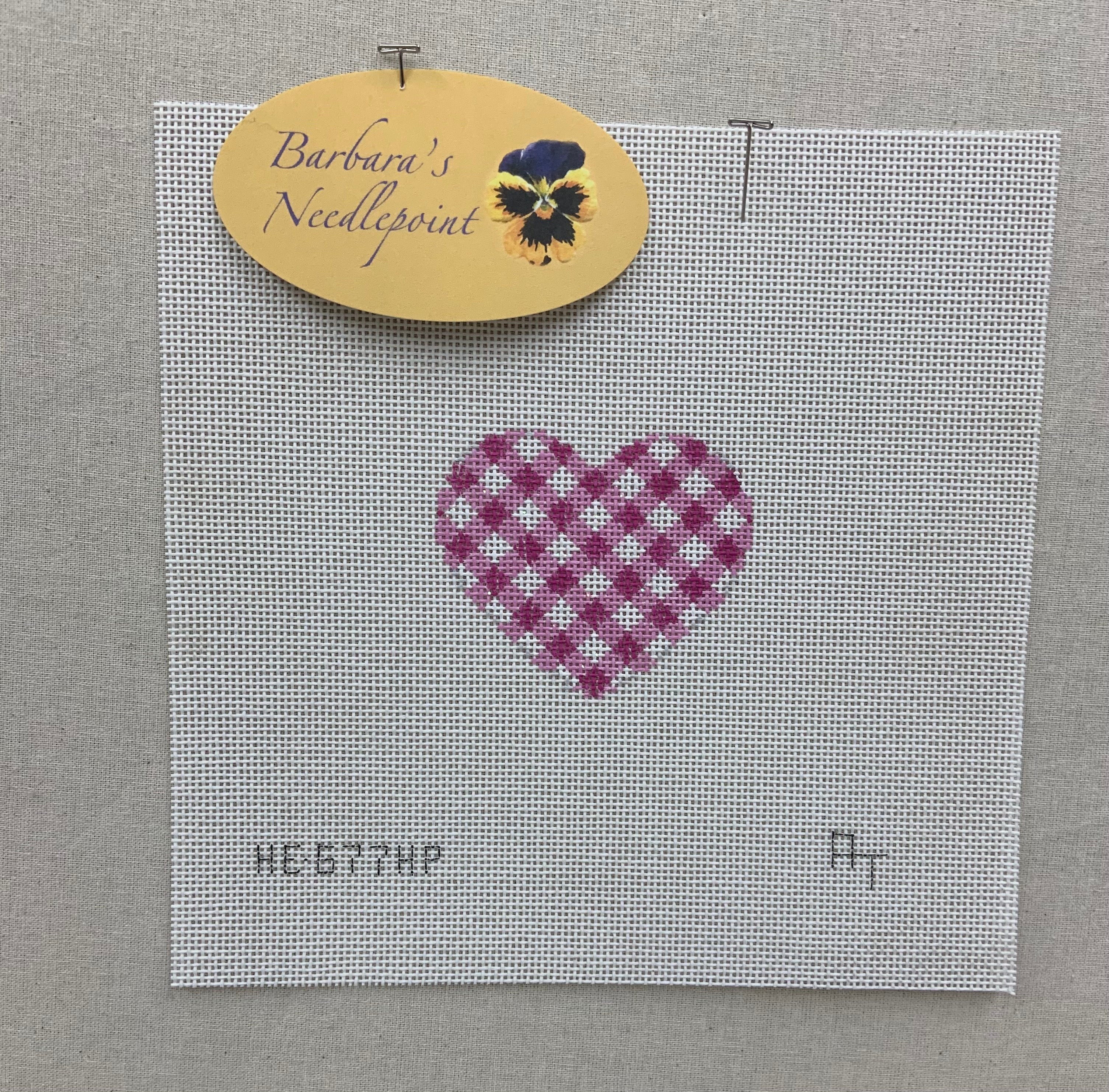 Associated Talents Gingham Mini Heart